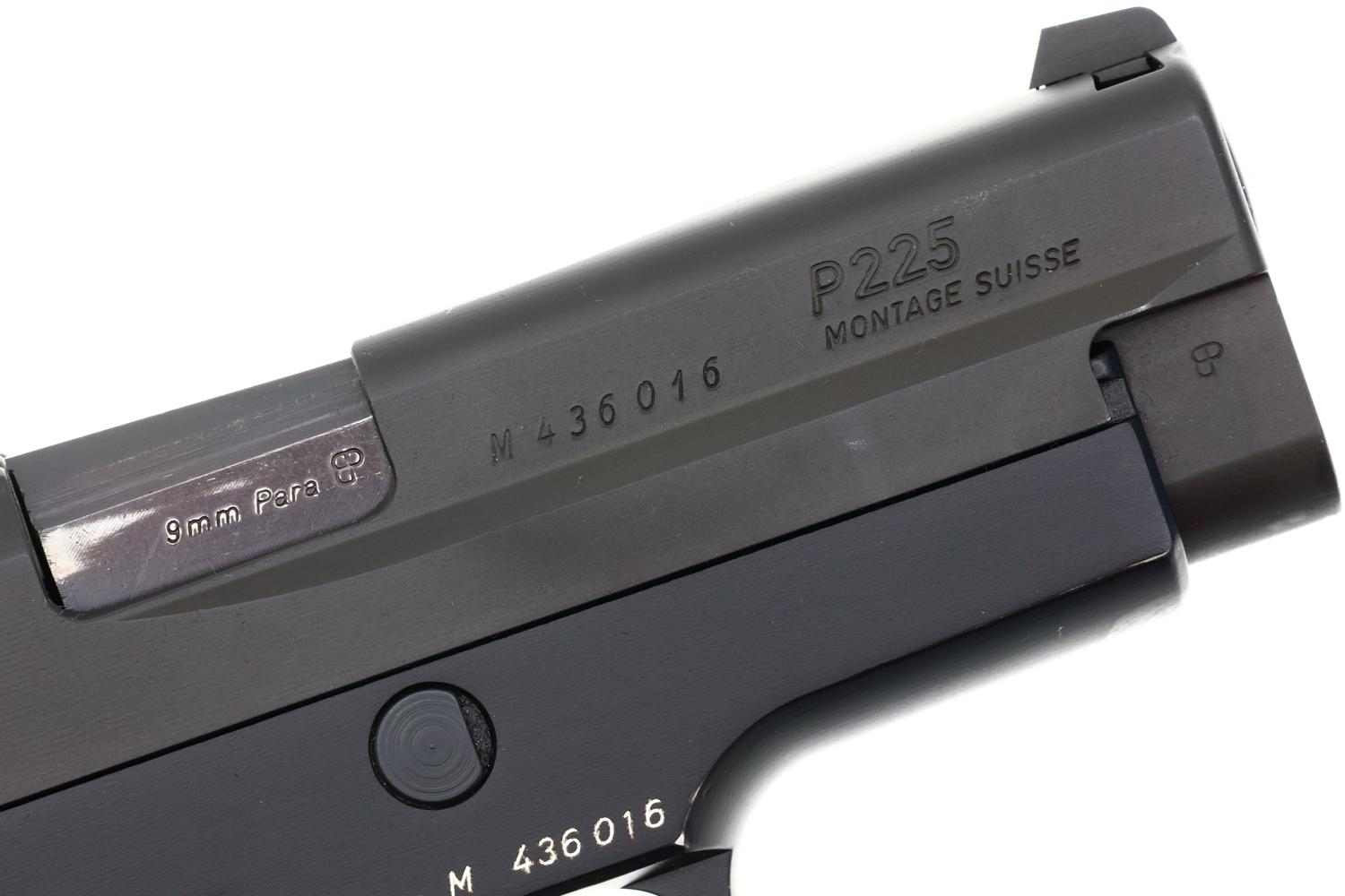 SIG Sauer P225 Pistol, Swiss Aargau Police, Holster, M436016, FB02054 - Image 4