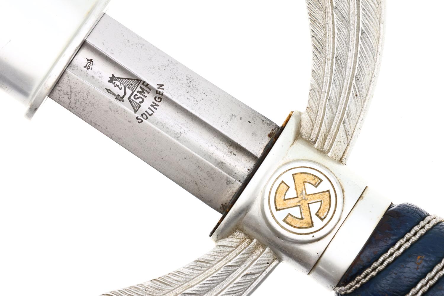 Luftwaffe Officers Aluminum SMF Sword, Military, WWII,  X-445 - Image 2