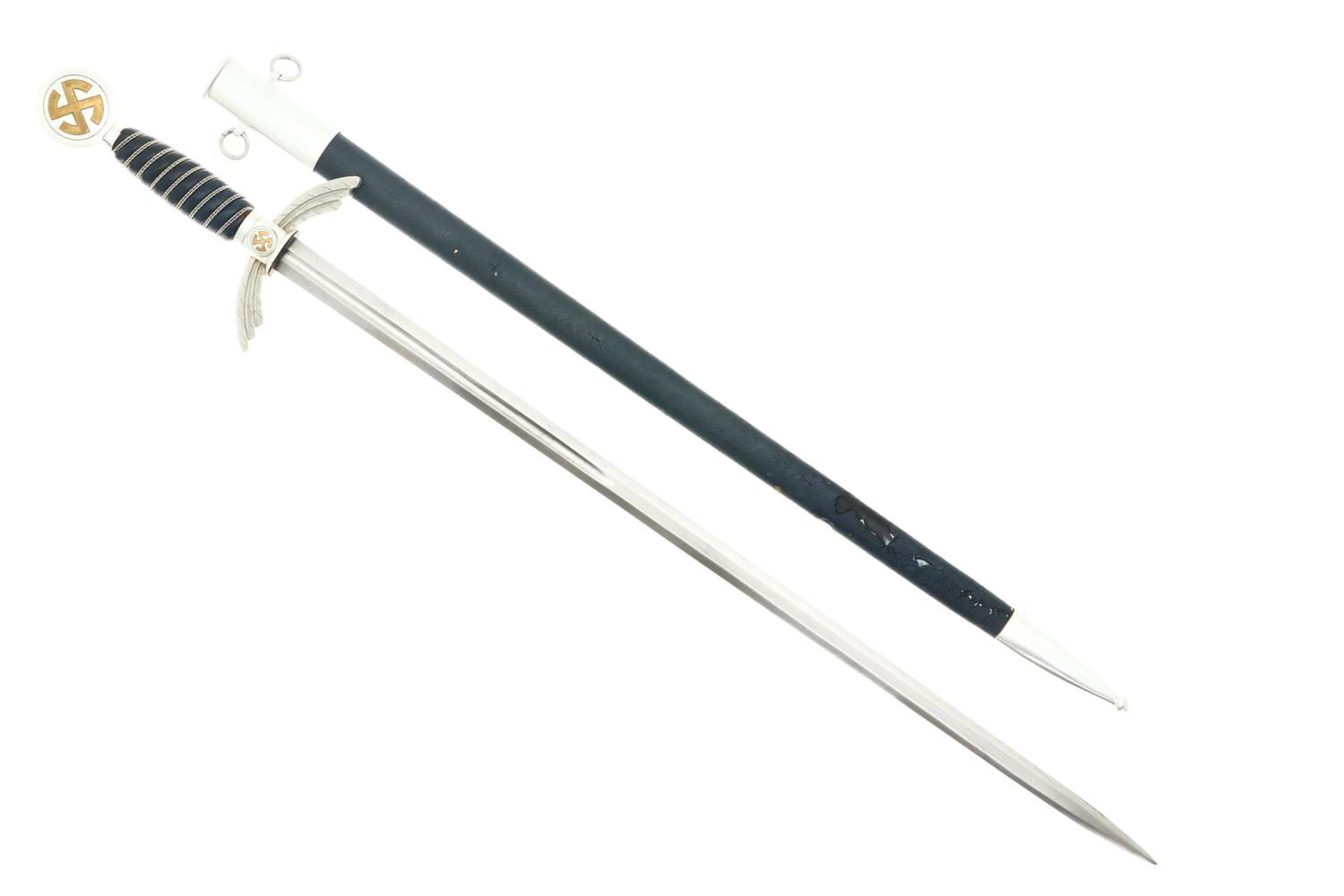 Luftwaffe Officers Aluminum SMF Sword, Military, WWII,  X-445 - Image 4