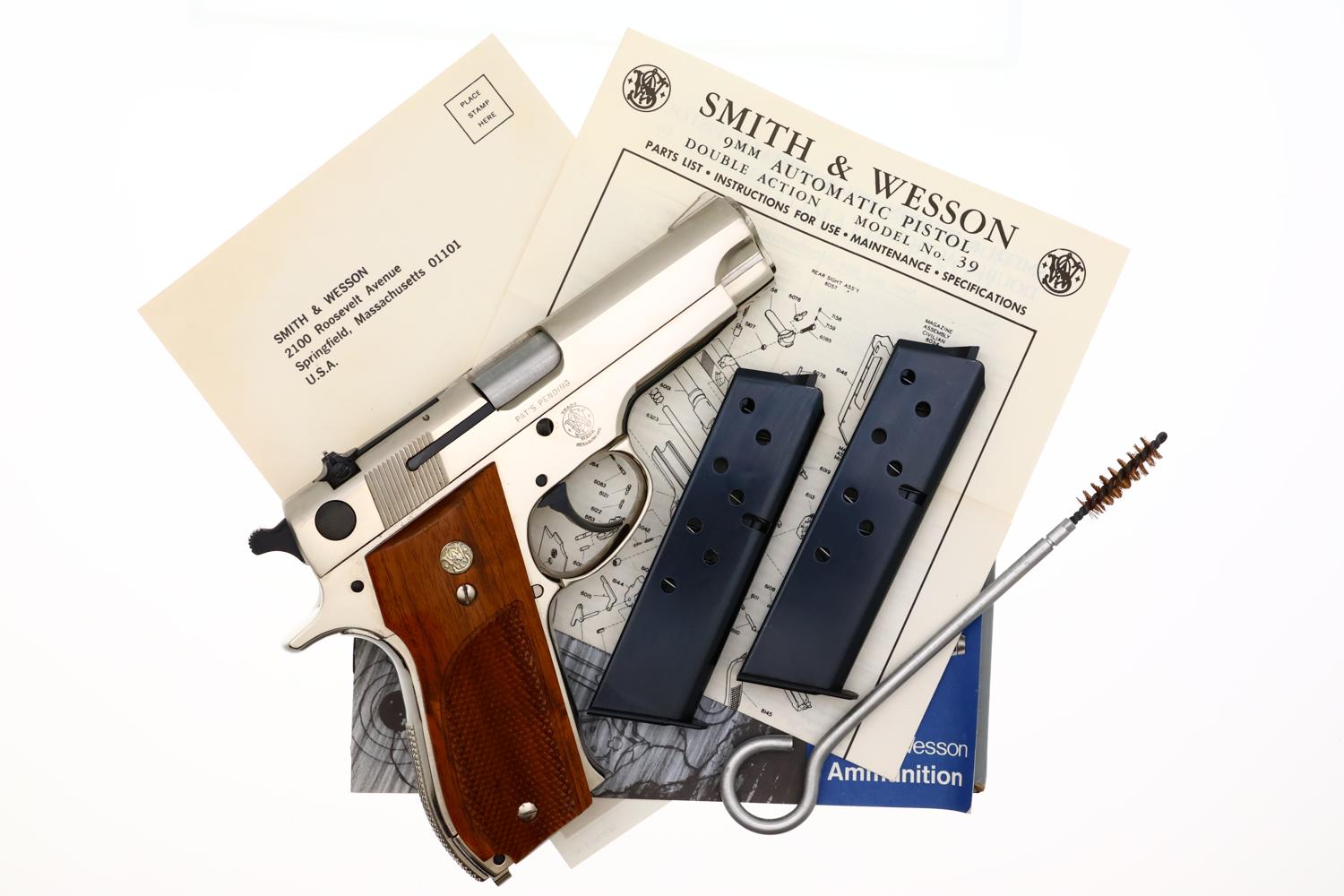 Smith & Wesson 39-2 Factory Nickeled Pistol, NIB, A420239, FB02325 - Image 3