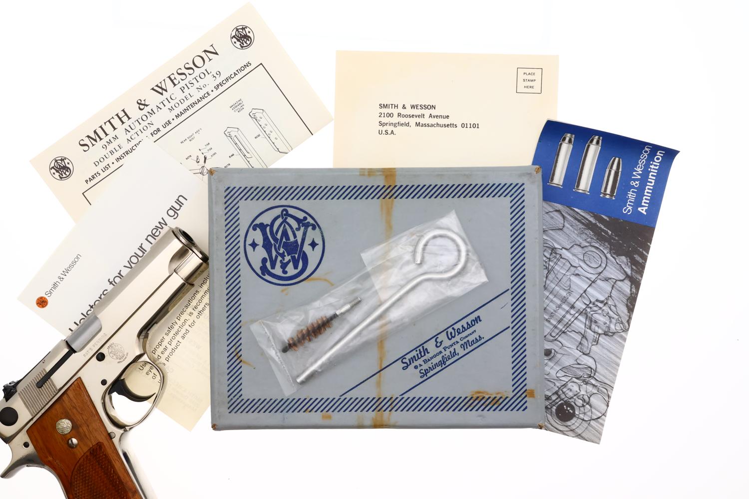 Smith & Wesson 39-2 Factory Nickeled Pistol, NIB, A420239, FB02325 - Image 6