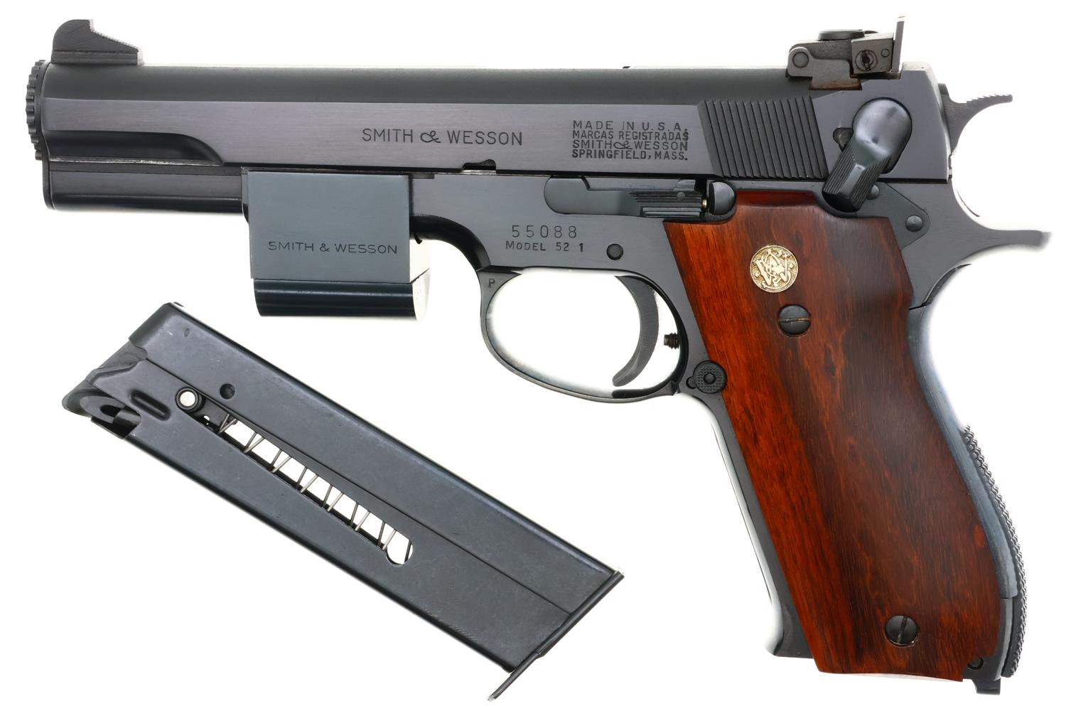 Smith & Wesson 52-1 Target Pistol, Smooth Grips, 55088, FB02326