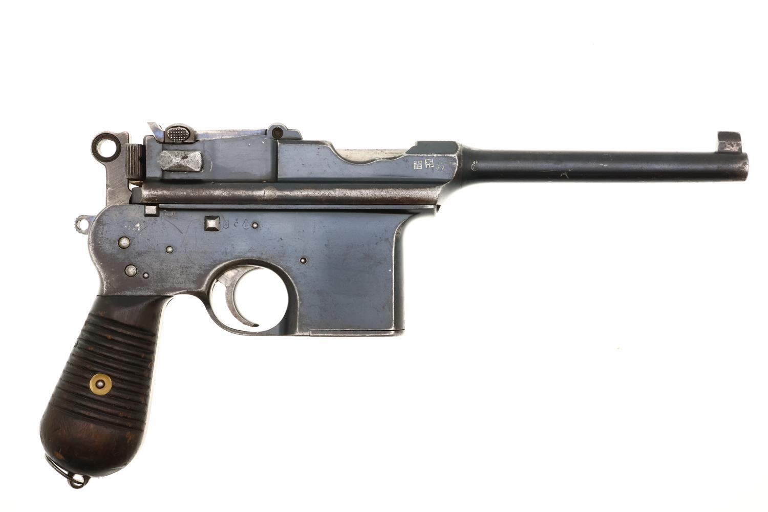 Astra 900 Broomhandle Pistol, Chinese Warlord era, 17154, PCA-202 - Image 3