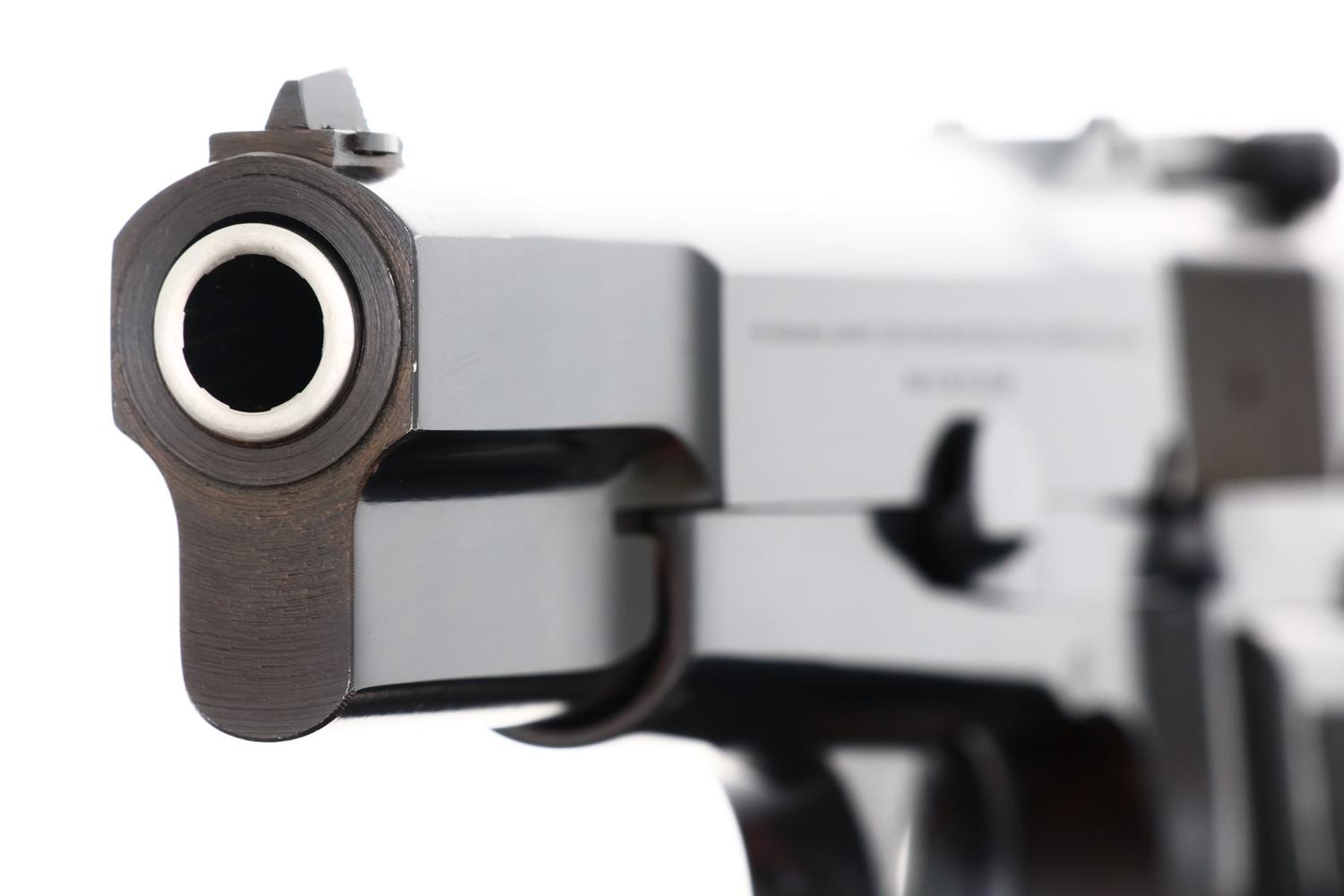 Belgian Browning HP Tangent Slotted Pistol, Pouch,T364260, FB02308 - Image 12