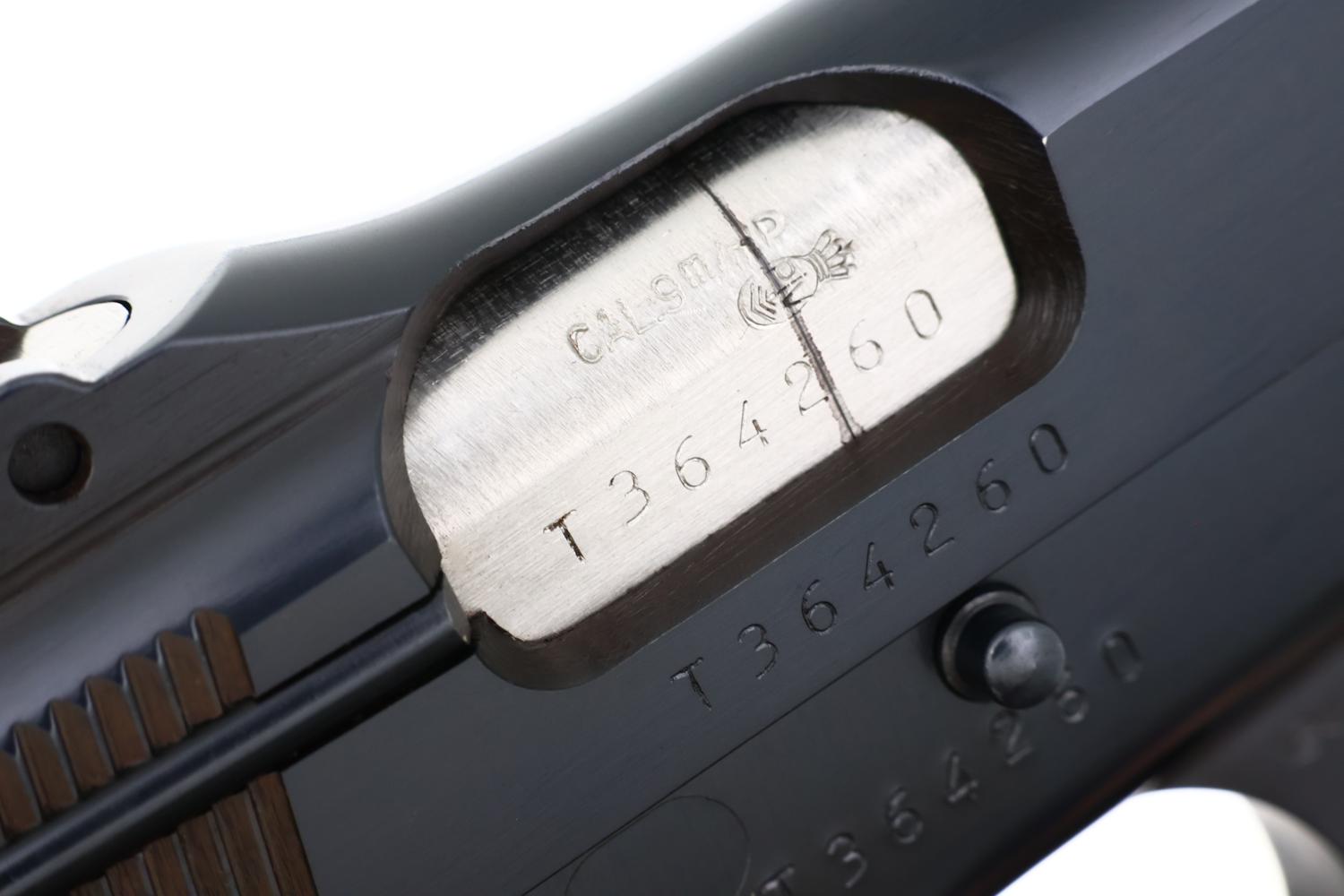 Belgian Browning HP Tangent Slotted Pistol, Pouch,T364260, FB02308 - Image 13