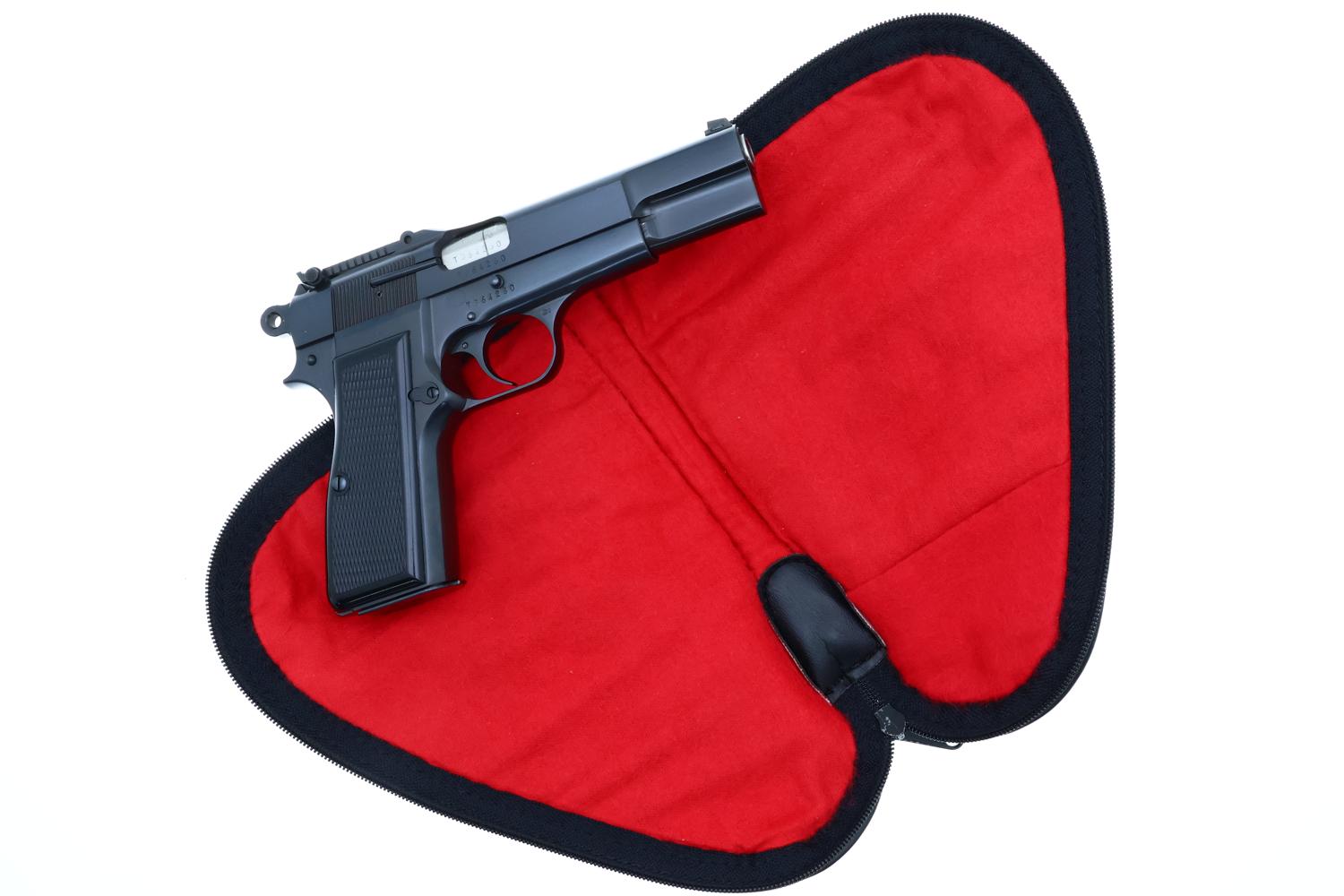 Belgian Browning HP Tangent Slotted Pistol, Pouch,T364260, FB02308 - Image 16