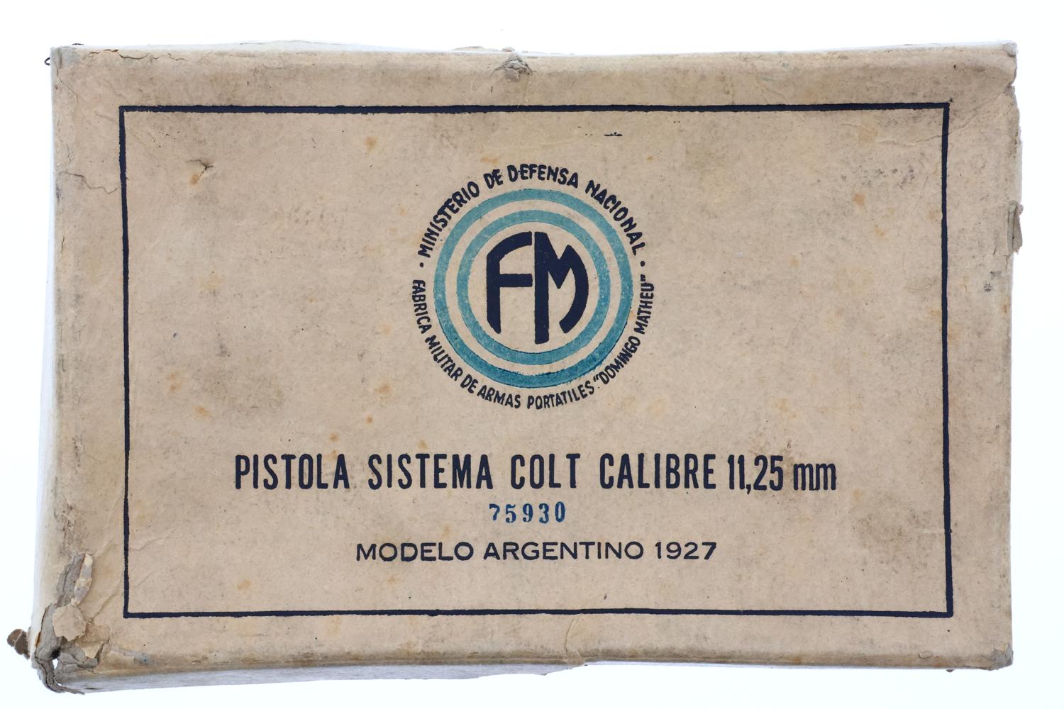 Sistema Colt Model 1927 Ejercito Argentino .45ACP Pistol, 28354, FB01345 - Image 18