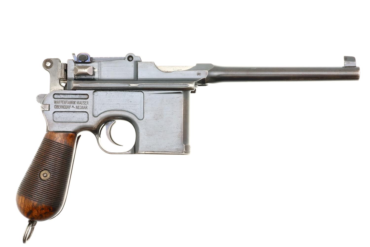 Mauser C96 Broomhandle, WWI German Military Accepted Rig, 296125, FB01557 - Image 5
