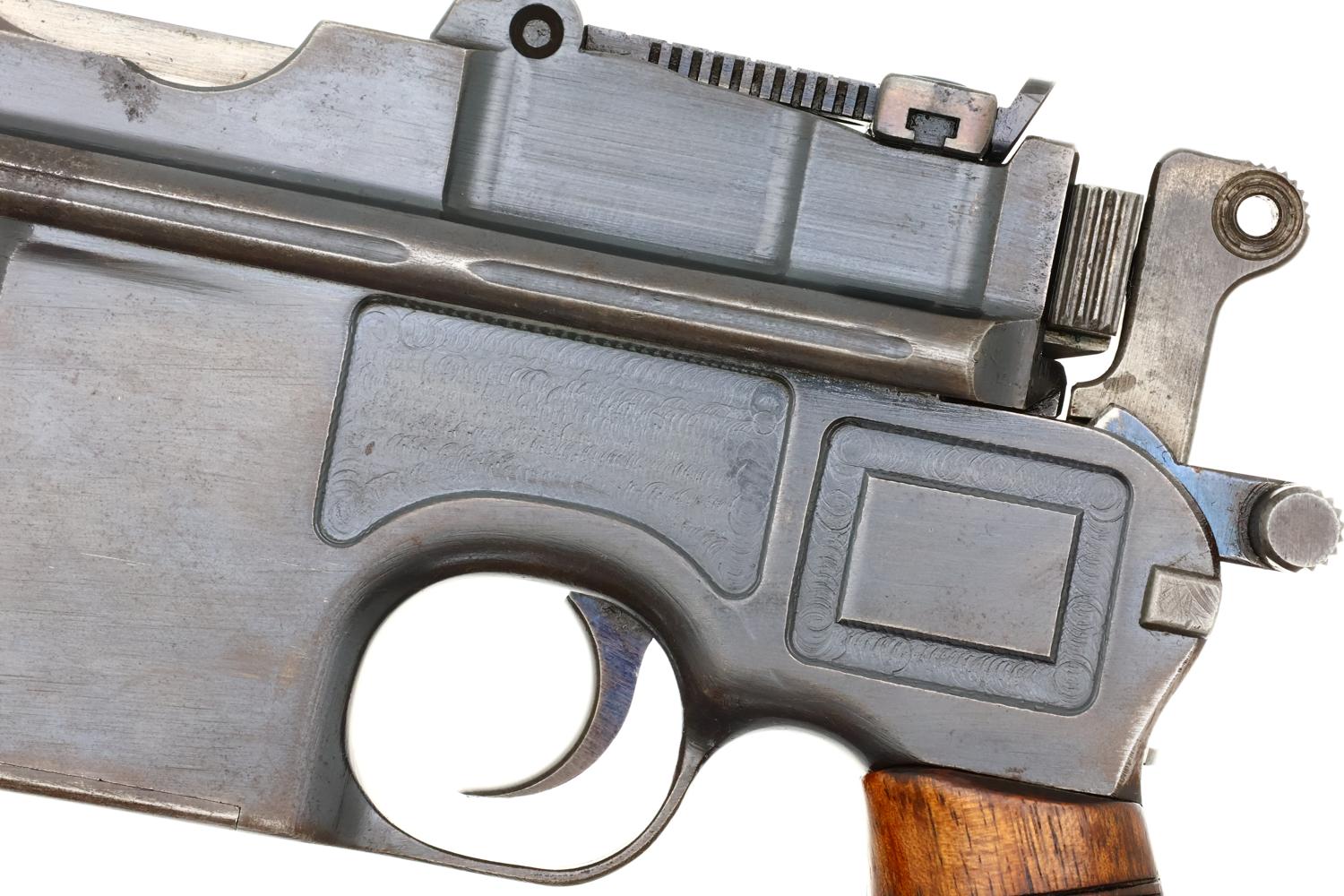 Mauser C96 Broomhandle, WWI German Military Accepted Rig, 296125, FB01557 - Image 10
