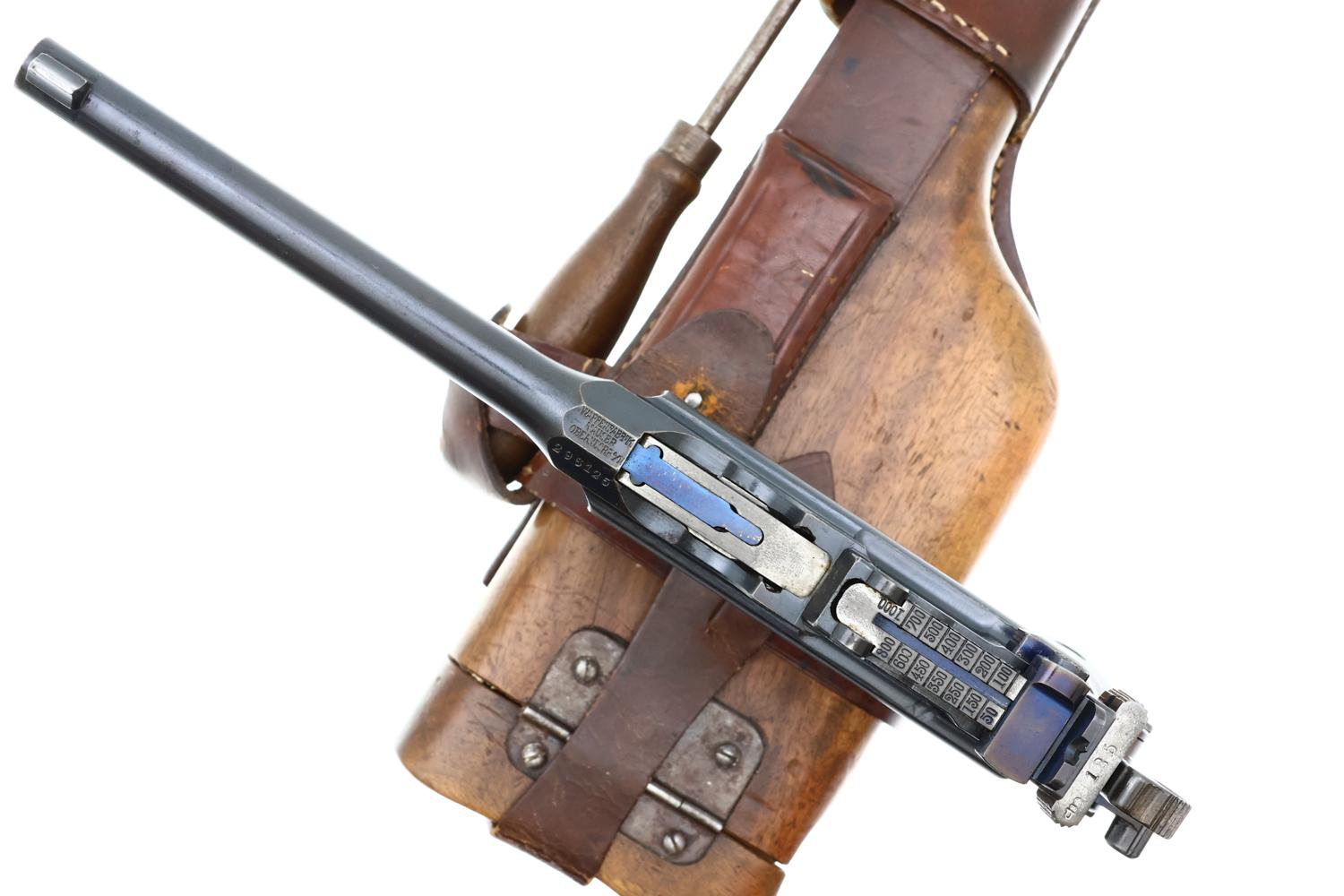 Mauser C96 Broomhandle, WWI German Military Accepted Rig, 296125, FB01557 - Image 11