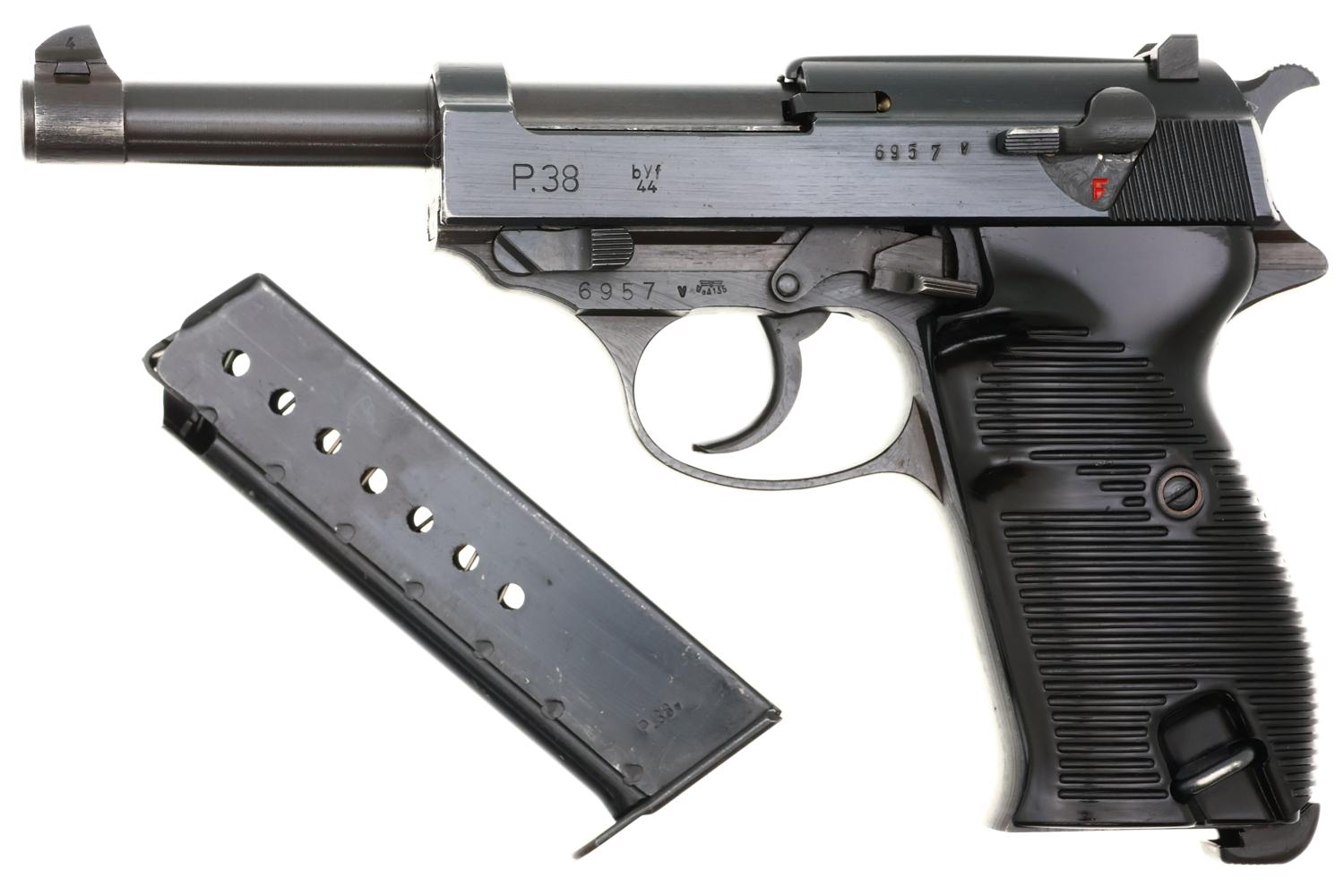 Mauser P38 byf 44 German Military WWII Pistol, 6957v, FB02252