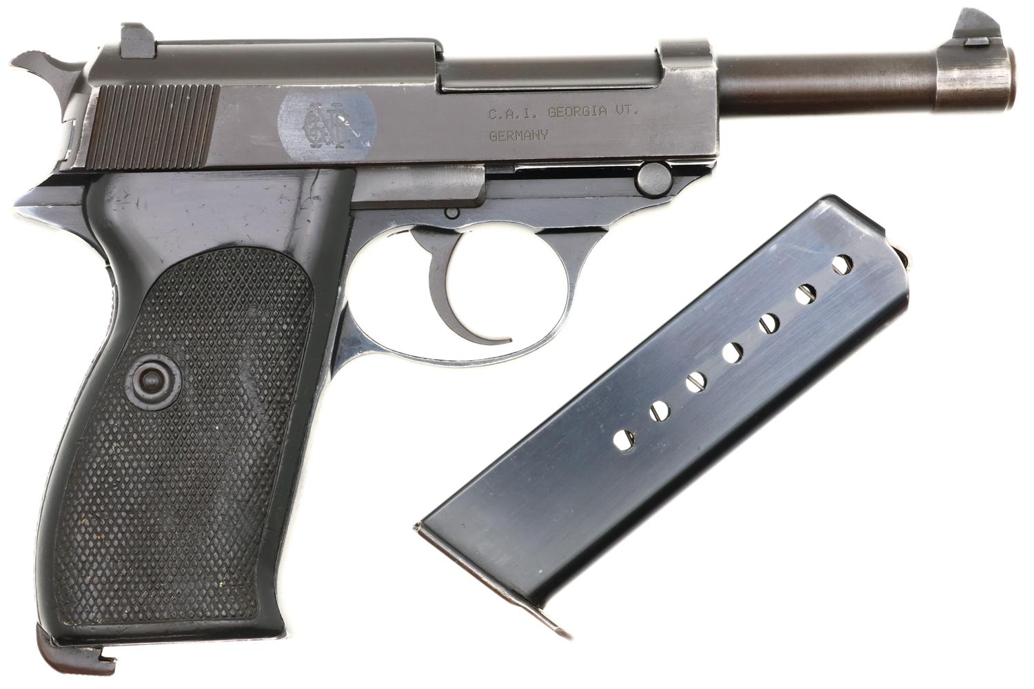 Portuguese Police Marked Walther P38, 004414E, FB00346 - Image 2