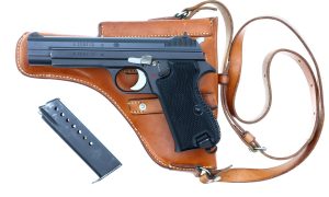 SIG P49, Swiss Military, Late Production, Holster, A208710, FB00103