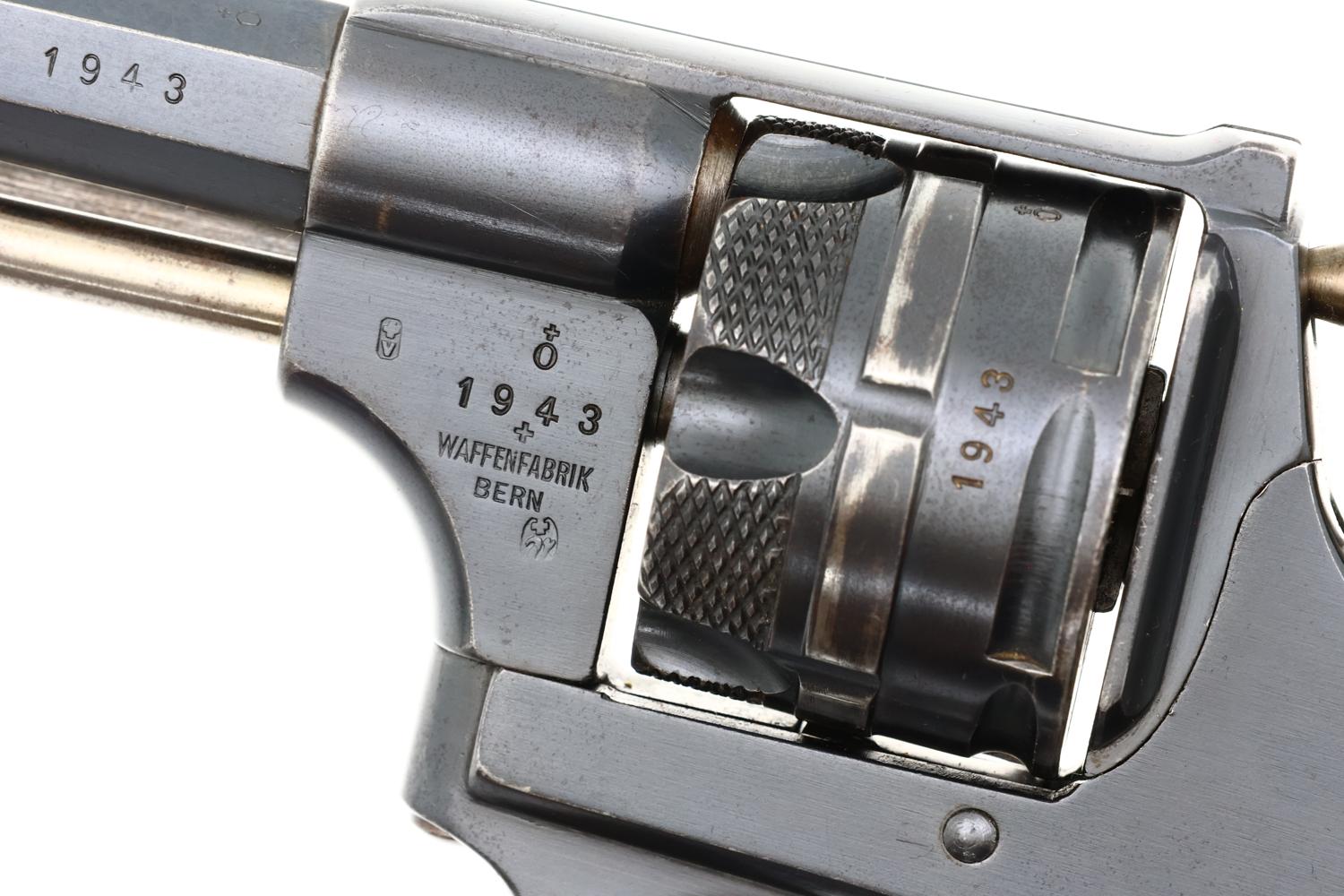 Waffenfabrik Bern 1878 Swiss Military Revolver, ANTIQUE, 1943, O-272 - Image 2