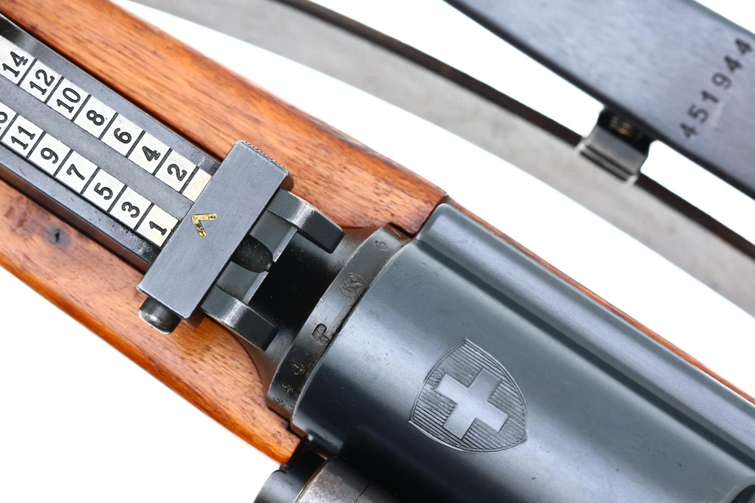 Bern K31-43, Swiss Military Sniper Rifle, Matching, 451944, FB02387 - Image 15