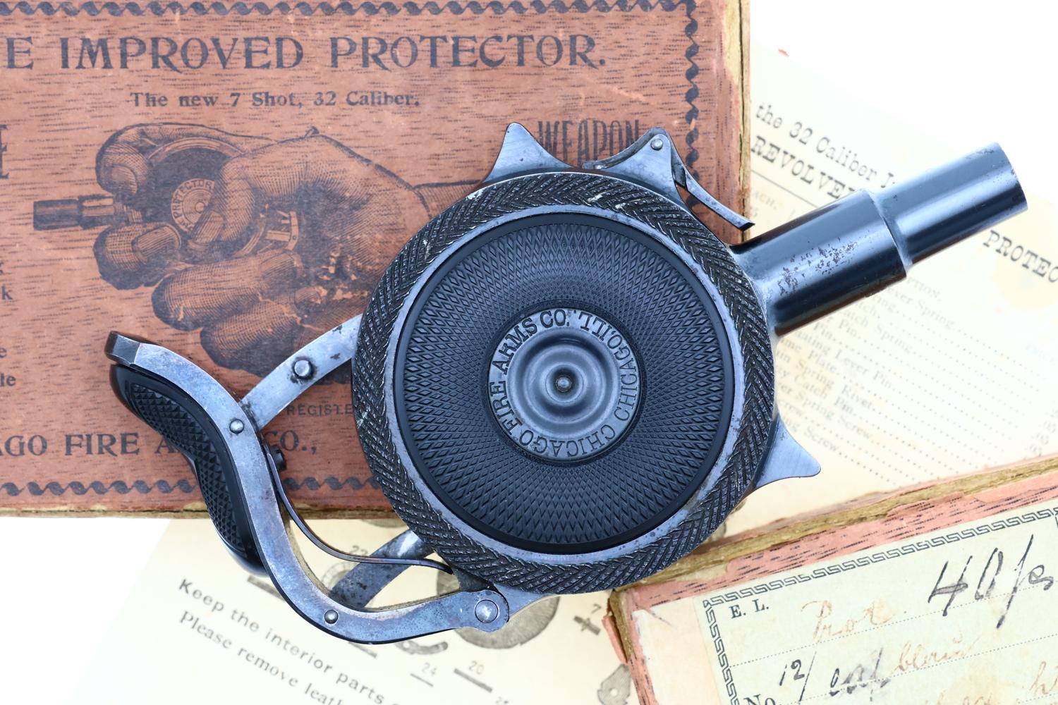 Chicago Fire Arms Co. Palm Pistol, Blued with Box, ANTIQUE, 5236, O-273 - Image 2