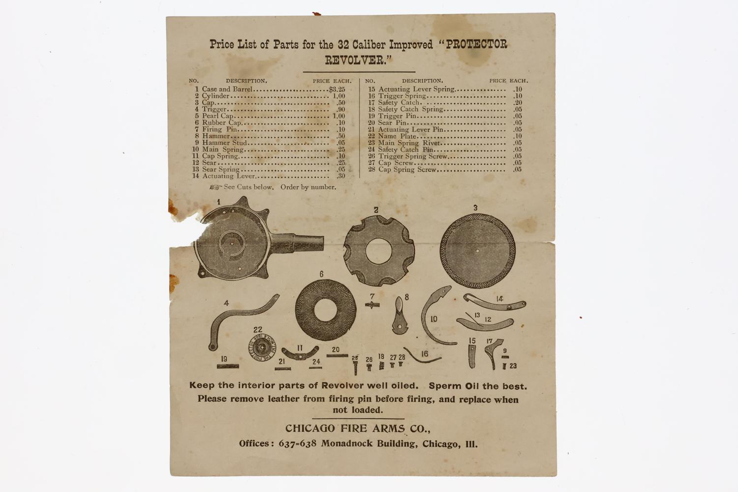 Chicago Fire Arms Co. Palm Pistol, Blued with Box, ANTIQUE, 5236, O-273 - Image 8