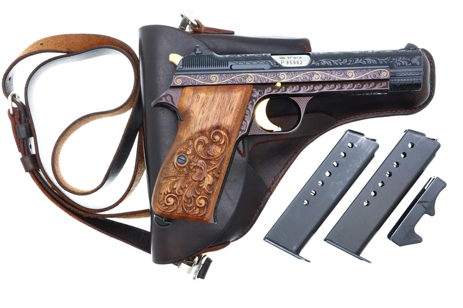 SIG P210 Luxus Arabesque Engraved Pistol, P85982, FB02375 - Image 3