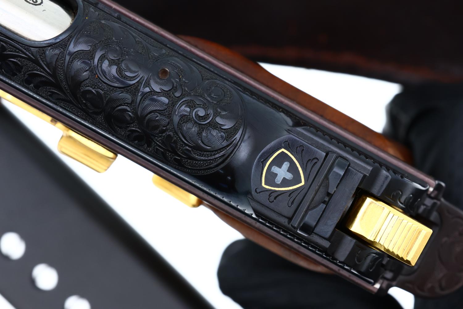 SIG P210 Luxus Arabesque Engraved Pistol, P85982, FB02375 - Image 7