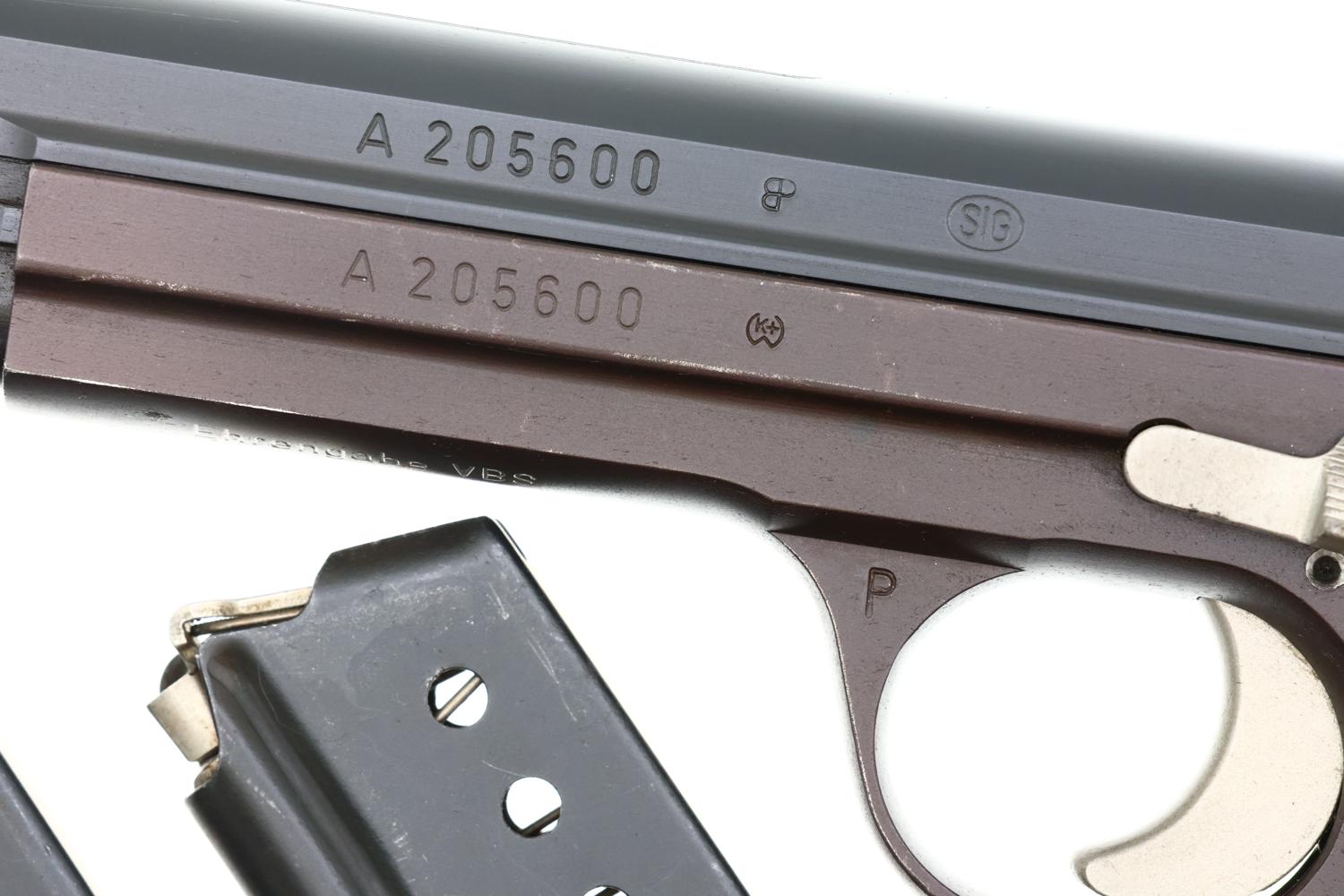 SIG P49 Swiss Military Shooting Prize Pistol, A205600, FB02376 - Image 4