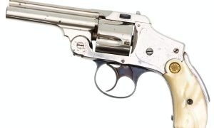 S&W .38 DA Safety Hammerless Revolver, Factory Nickel, MOP, 531, FB01561