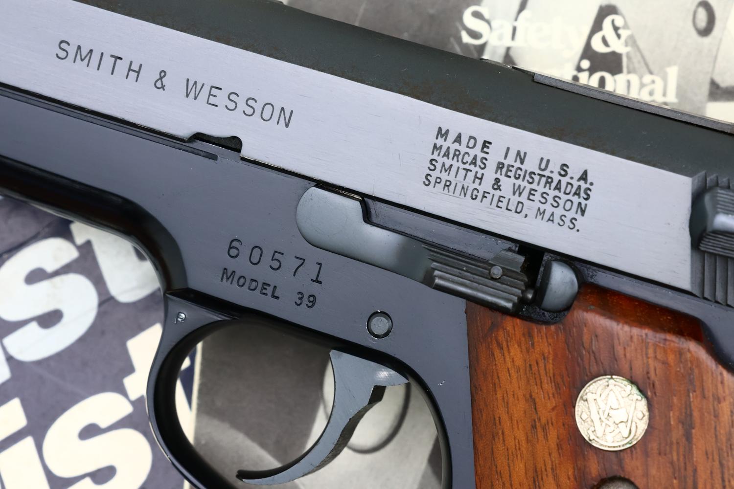 S&W 39, Early No-Dash, Boxed, 60571, FB02363