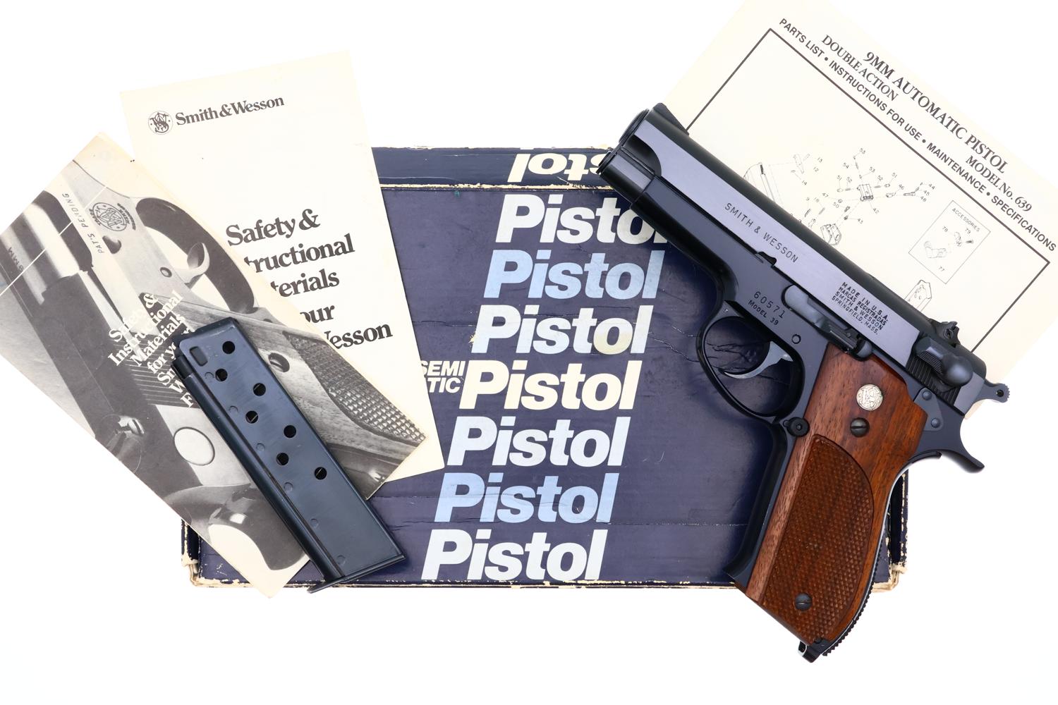 S&W 39, Early No-Dash, Boxed, 60571, FB02363 - Image 4