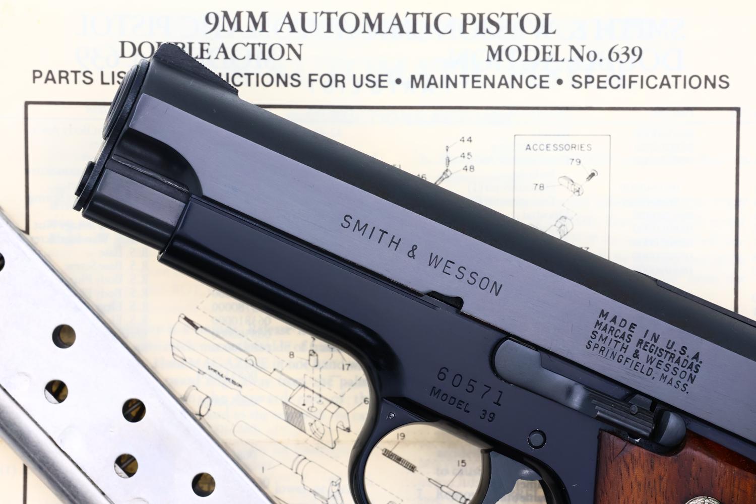 S&W 39, Early No-Dash, Boxed, 60571, FB02363 - Image 11