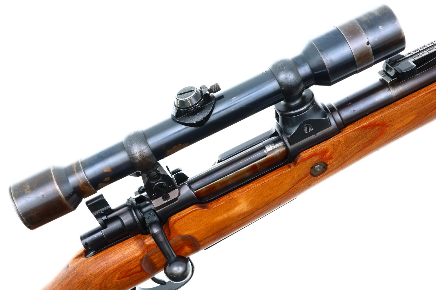 Mauser K98k Low Turret WWII Sniper Rifle, Matching Scope, 21906k, FB01749-img-1