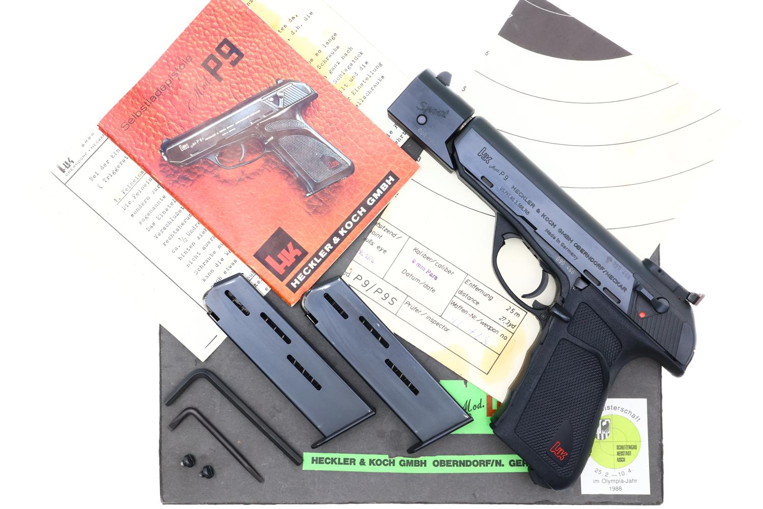 Heckler & Koch HK P9S Sport Model, Oversized Box, Complete, 090468, FB02493-img-0