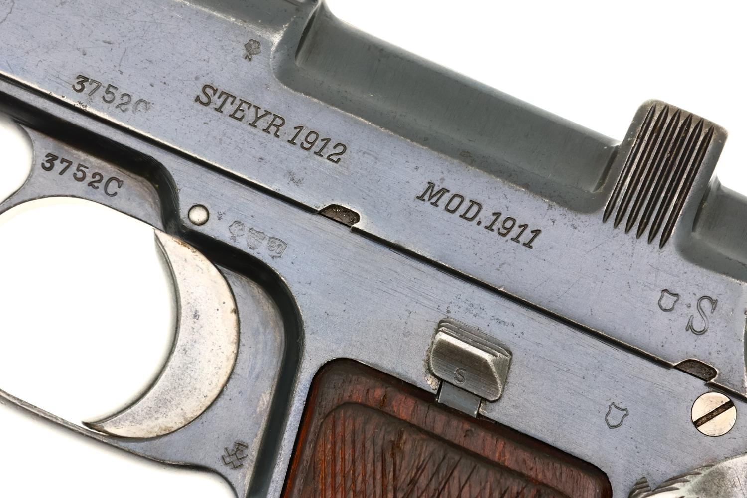 Steyr 1911, Chilean Military Contract, 9mm Steyr, 3752C, FB02456-img-10