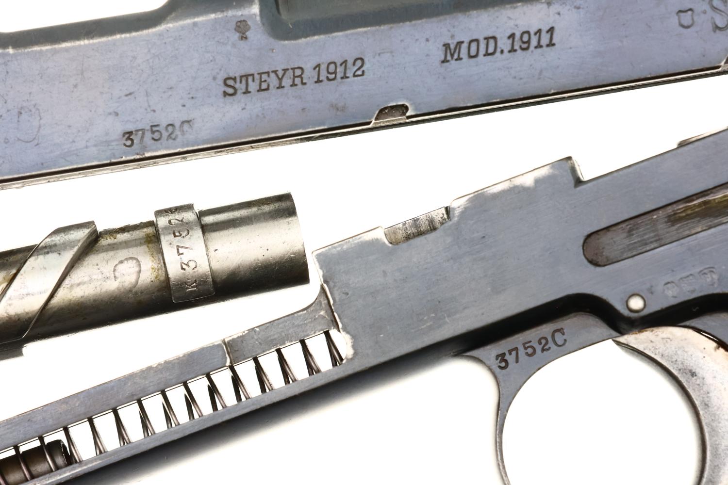 Steyr 1911, Chilean Military Contract, 9mm Steyr, 3752C, FB02456-img-14