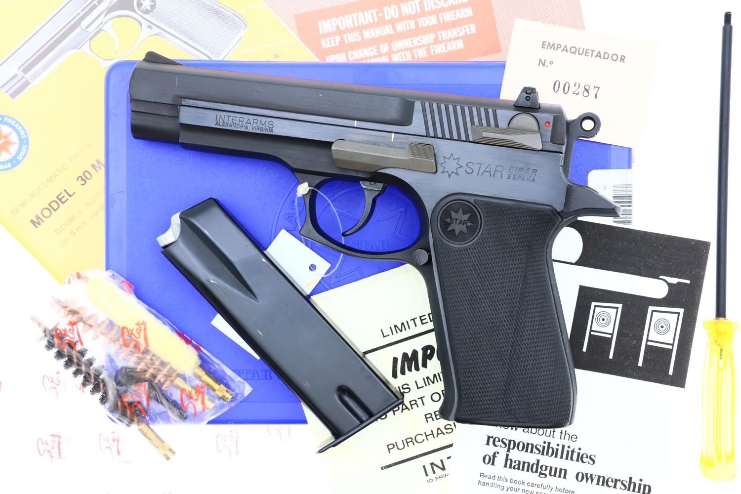 Star 30M 9mmP pistol, near NIB, 1877071, FB02540 - Historic